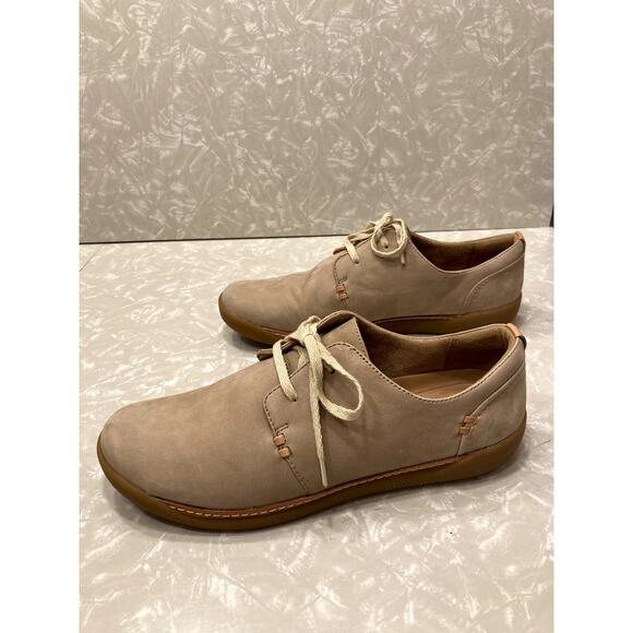 Unstructured by Clarks Tan Suede Leather Loafers, Women's Size 10/EUR 41.5 - Picture 3 of 7